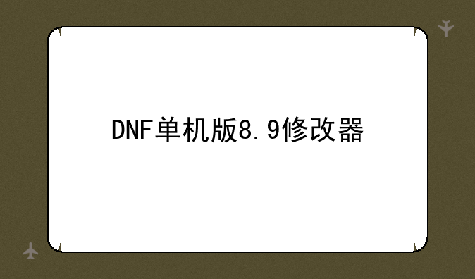 DNF单机版8.9修改器