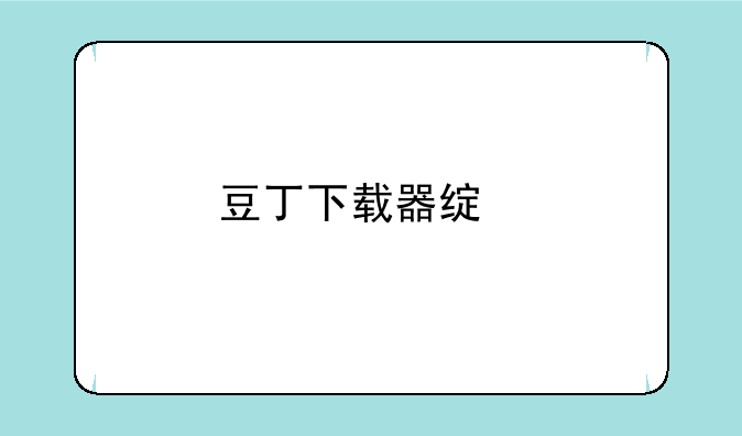 豆丁下载器绿色版