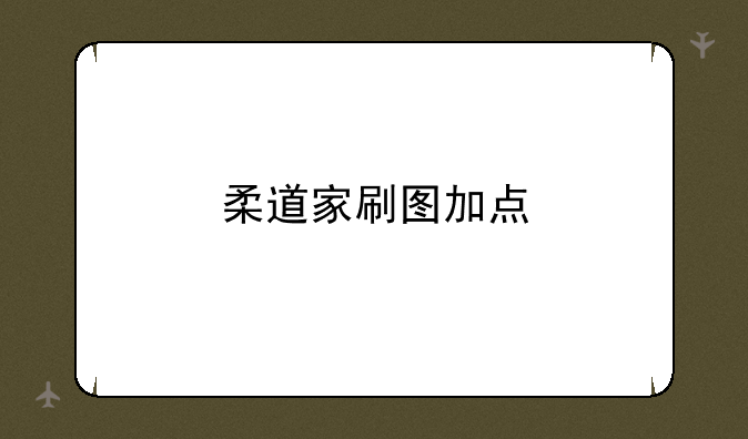 柔道家刷图加点