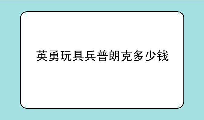 英勇玩具兵普朗克多少钱