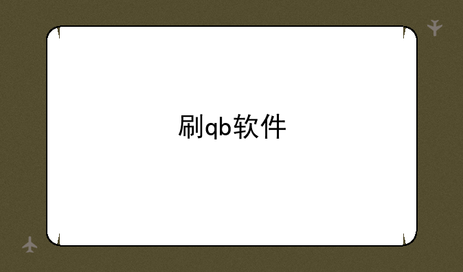 刷qb软件